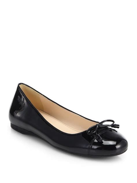 prada ballerina flats black.